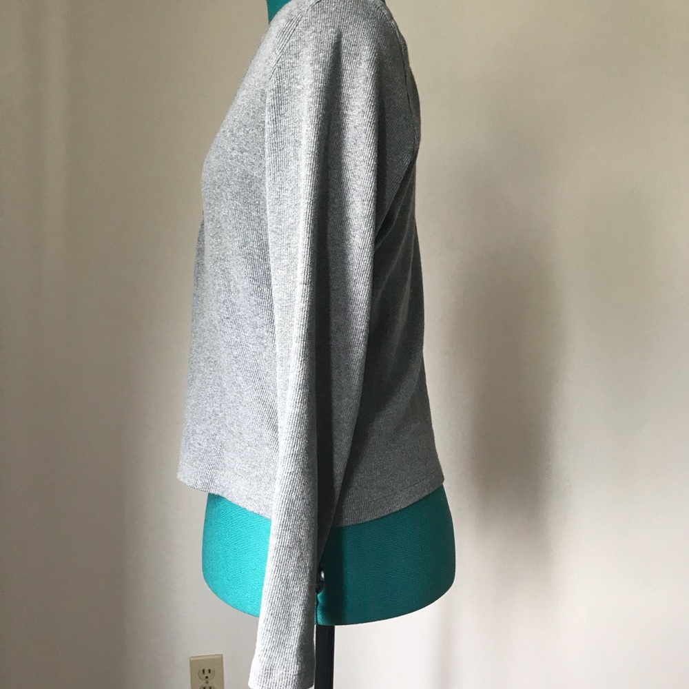 SOLDGray Button-up Sweater by Express Bleus sz L - Picture 3 of 4